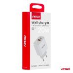 Sieťová nabíjačka PRO-09 USB+USB-C 20W Quick Charge 230V AMiO-02935 – Obrázok 4