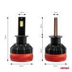LED žiarovky hlavného svietenia H3 X3 Series AMiO – Obrázok 3