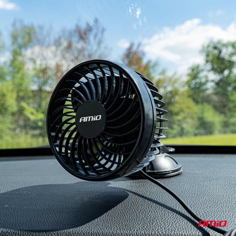 Ventilátor do auta s prísavkou 4,5" 24V – Obrázok 2