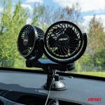 Ventilátor do auta s prísavkou 2x4" 24V – Obrázok 2