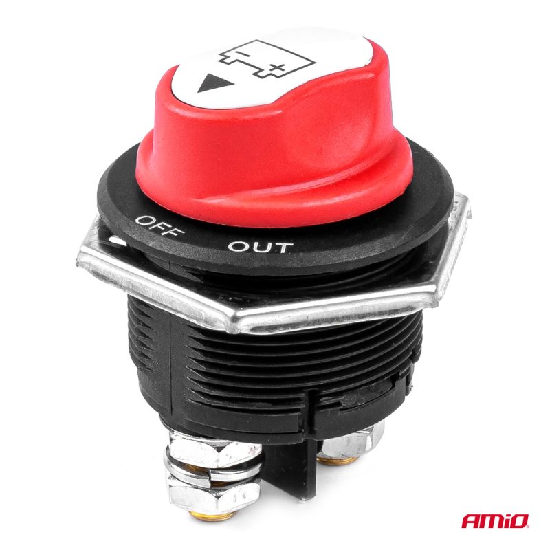 Hlavný vypínač autobatérie 12/24V max. 200A AMiO-03027 – Obrázok 2