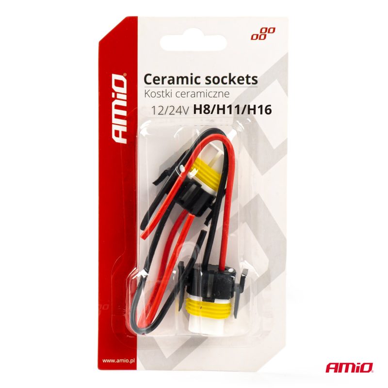 Keramické pätice 2 ks H8/H11/H16 AMIO – Obrázok 3