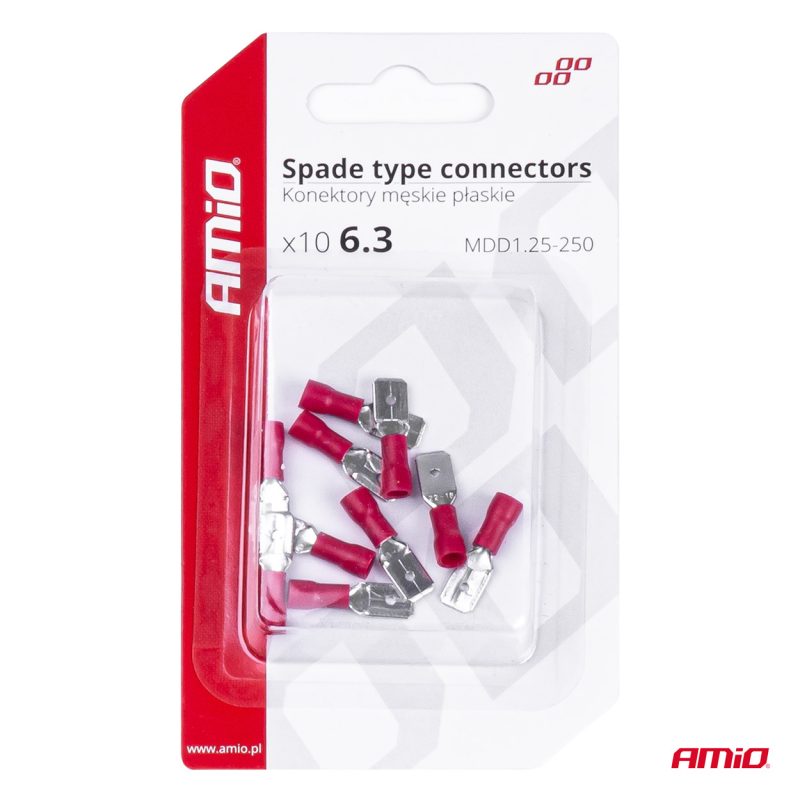 Sada elektrických konektorov 6.3mm 0.5-1.5mm2 10A 10 ks – Obrázok 4