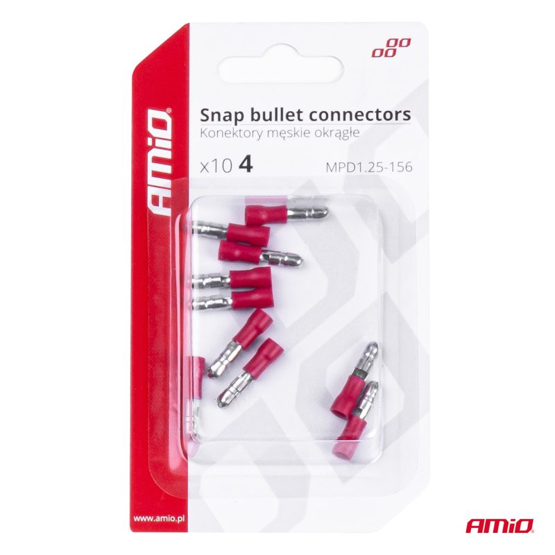 Elektrický konektor – kolík valcový 4mm 0.5-1.5mm2 10A 10 ks – Obrázok 4