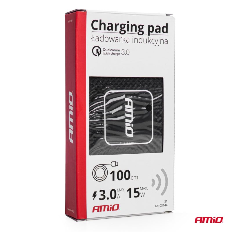 Bezdrôtová indukčná nabíjačka do auta 15W AMIO-03144 – Obrázok 4