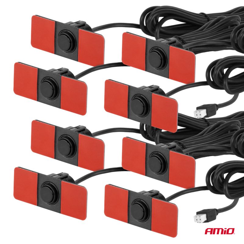 Parkovací asistent LED-GRAF 3D 8 senzorov čierna vnútorná 16,5mm – Obrázok 4