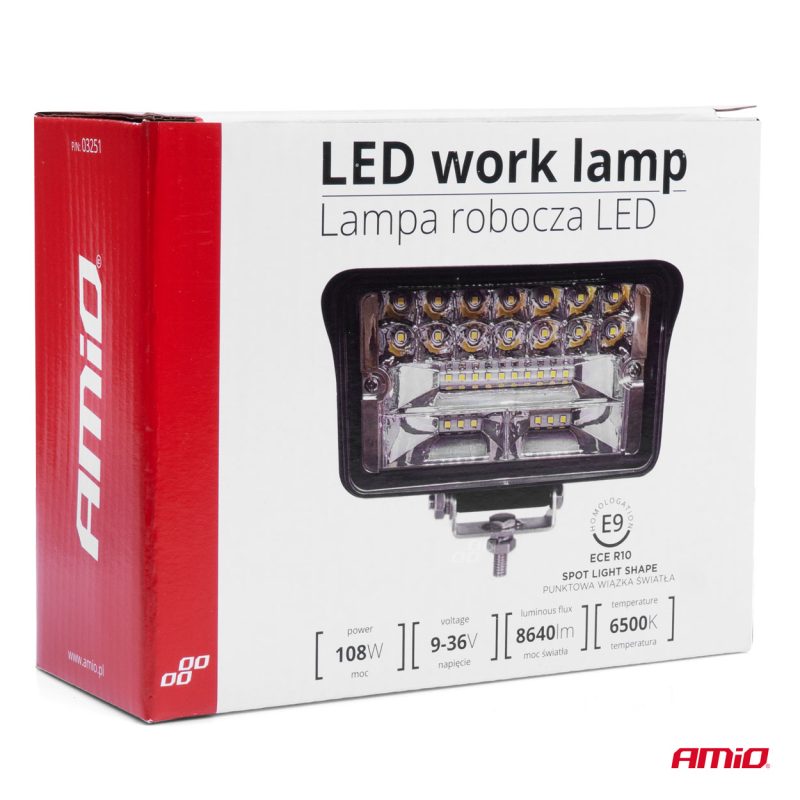 Pracovné LED svetlo AWL40 36 LED SPOT 9-36V – Obrázok 5