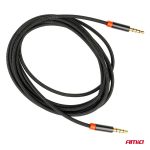 AUX kábel jack-jack 3,5mm 200cm AMiO-03270 – Obrázok 2