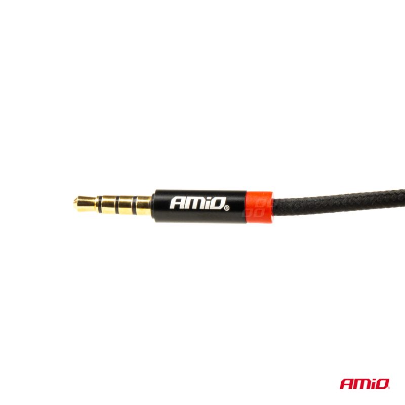 AUX kábel jack-jack 3,5mm 200cm AMiO-03270 – Obrázok 3