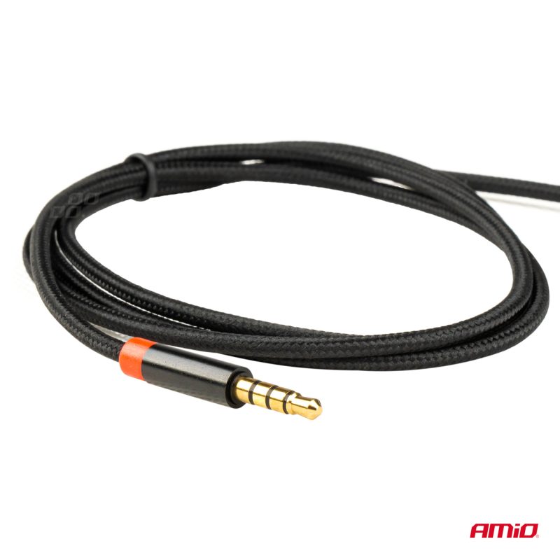 AUX kábel jack-jack 3,5mm 200cm AMiO-03270 – Obrázok 4