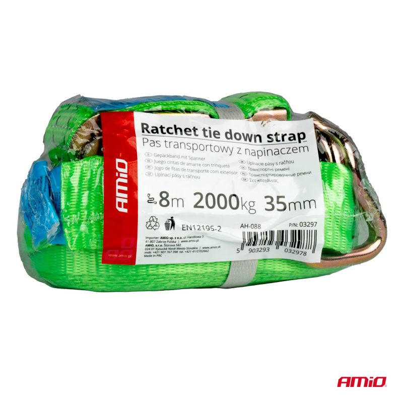 Upínací popruh s račňou 2000kg 38mm 8m – Obrázok 7