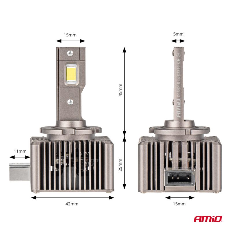 LED žiarovky hlavného svietenia D1S/D1R XD Series AMiO – Obrázok 3