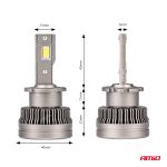 LED žiarovky hlavného svietenia D2S/D2R XD Series AMiO – Obrázok 3