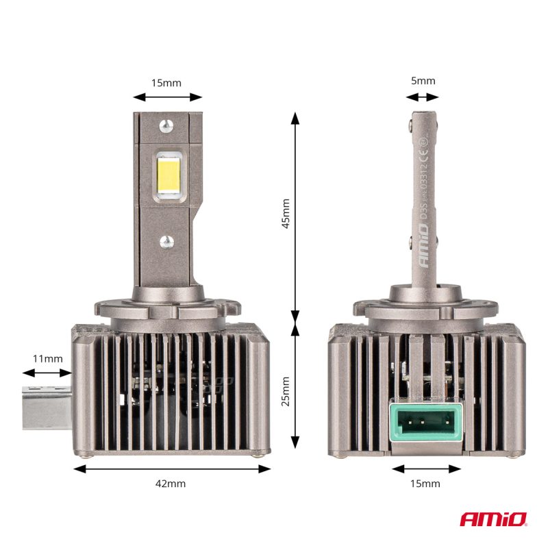 LED žiarovky hlavného svietenia D3S XD Series AMiO – Obrázok 3