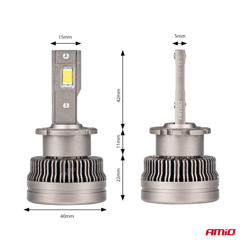 LED žiarovky hlavného svietenia D4S/D4R XD Series AMiO – Obrázok 3