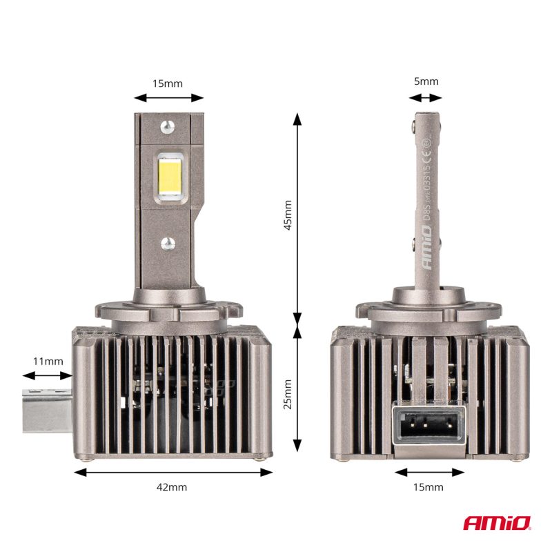 LED žiarovky hlavného svietenia D8S XD Series AMiO – Obrázok 3