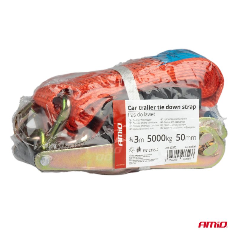 Upínací popruh na koleso s račňou 5000kg 50mm 3m – Obrázok 6