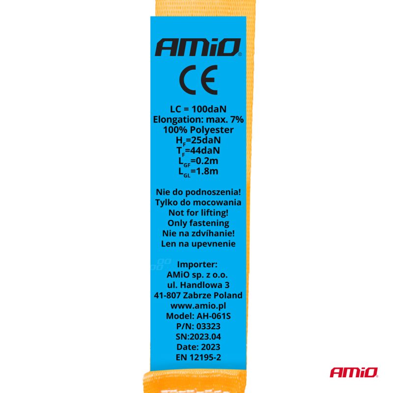 Upínacie pásy s račňou 100/200kg 18mm 2m S-TYPE AMiO-03323 – Obrázok 6