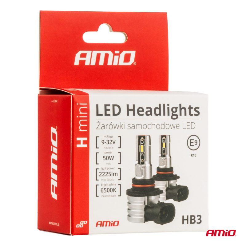 LED žiarovky hlavného svietenia HB3 9005/HIR1 9011/H10 H-mini Series AMiO-03334 – Obrázok 5