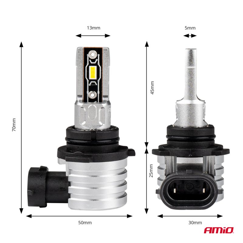 LED žiarovky hlavného svietenia HB4 9006 H-mini Series AMiO-03335 – Obrázok 4