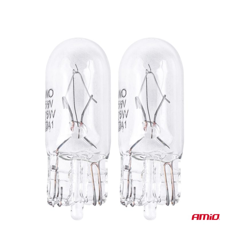 Halogénové žiarovky T10 W5W W2.1x9.5d 12V 2ks blister – Obrázok 2