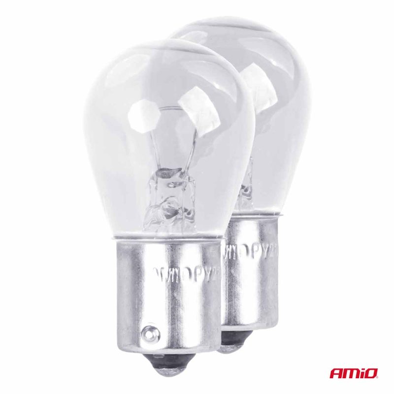 Halogénové žiarovky P21W BA15s 12V 2ks blister – Obrázok 2