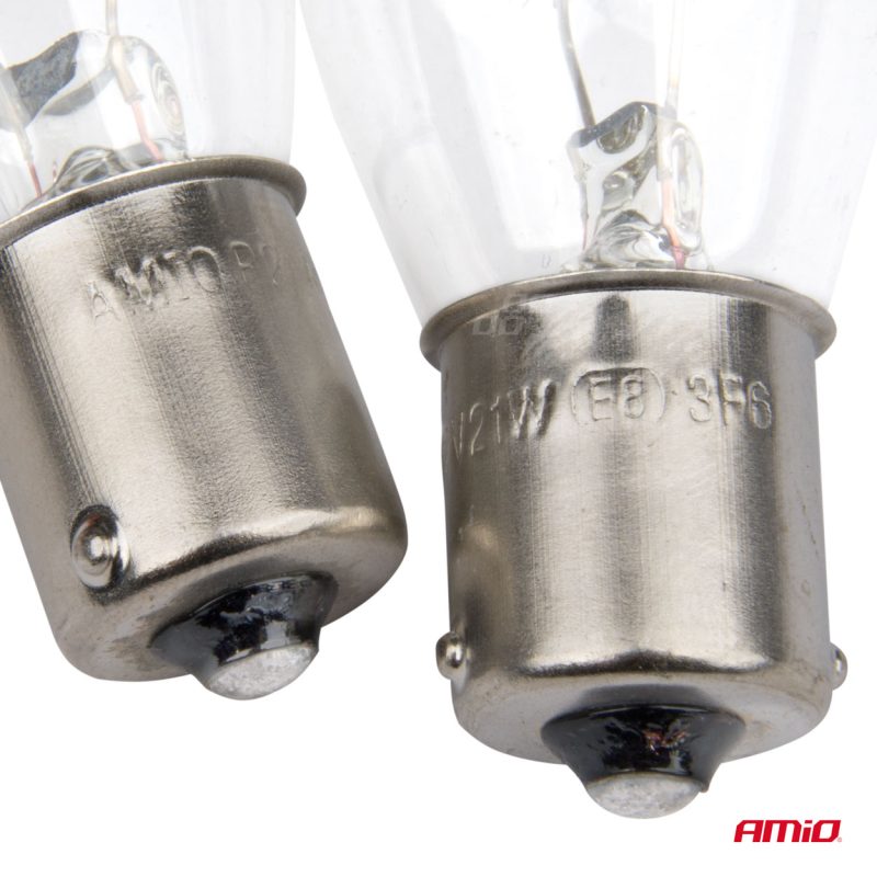 Halogénové žiarovky P21W BA15s 12V 2ks blister – Obrázok 3