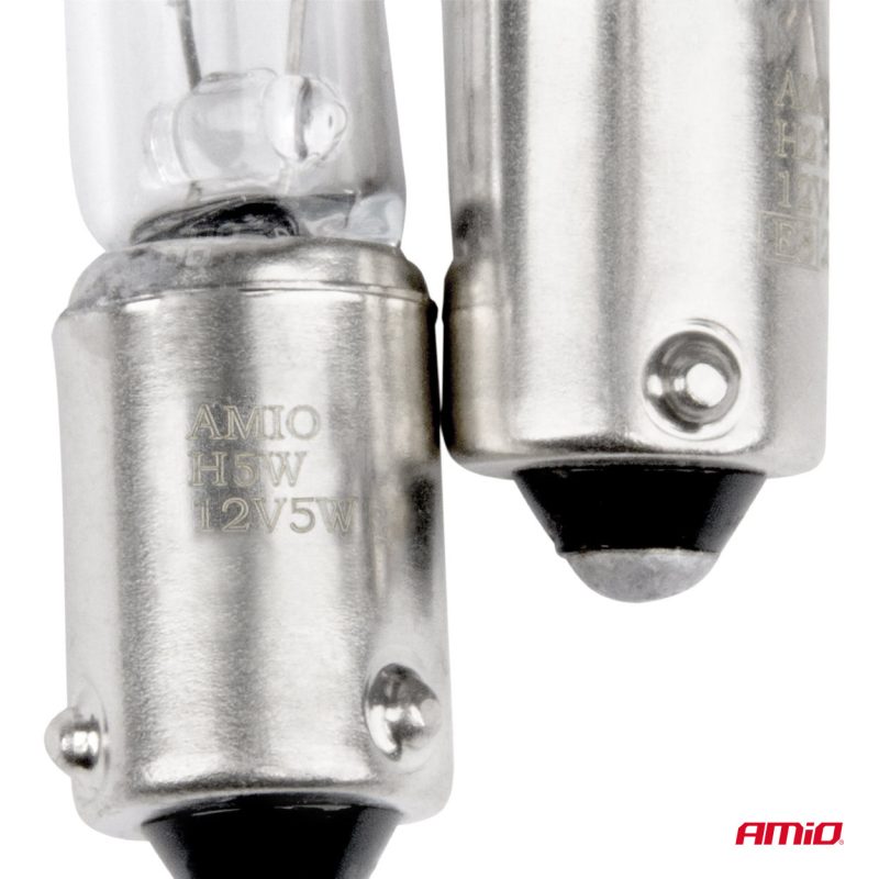 Halogénové žiarovky H5W 12V 5W BAX9S white 2ks blister AMIO-03354 – Obrázok 3