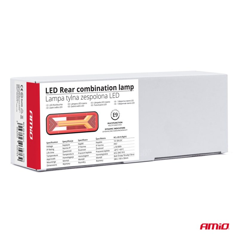 Svetlo zadné združené LED dynamické PRAVÉ RCL-09-R AMIO-03576 – Obrázok 7