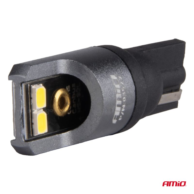 LED žiarovky CANBUS PRO T10 W5W 4x2016 SMD biele 12V 24V AMIO-03577 – Obrázok 3