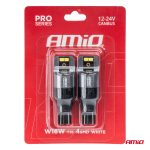 LED žiarovky CANBUS PRO T15 W16W 4x2016 SMD biele 12V 24V AMIO-03578 – Obrázok 3