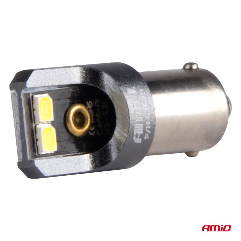 LED žiarovky CANBUS PRO T4W BA9S 4x2016 SMD biele 12V 24V AMIO-03579 – Obrázok 3