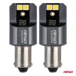 LED žiarovky FULL CANBUS PRO T4W BA9S 4x3030 SMD biele 12V 24V AMIO-03582 – Obrázok 2