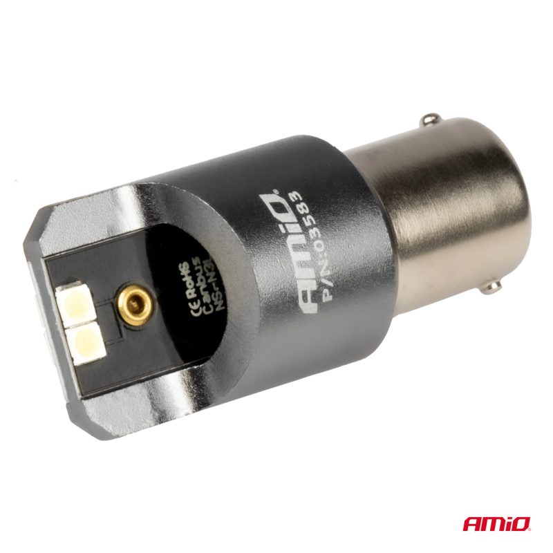 LED žiarovky CANBUS PRO series BA15S P21W 4x3030 SMD White 12/24V AMIO-03583 – Obrázok 3