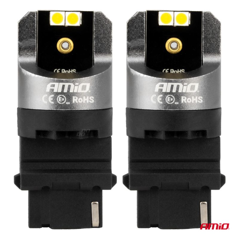 LED CANBUS PRO series 3156 P27W 4x3030 SMD White 12/24V CANBUS AMIO-03587 – Obrázok 2
