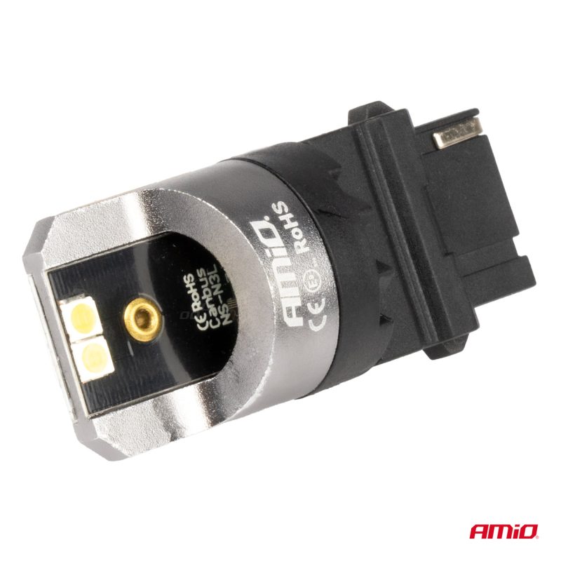LED CANBUS PRO series 3156 P27W 4x3030 SMD White 12/24V CANBUS AMIO-03587 – Obrázok 3