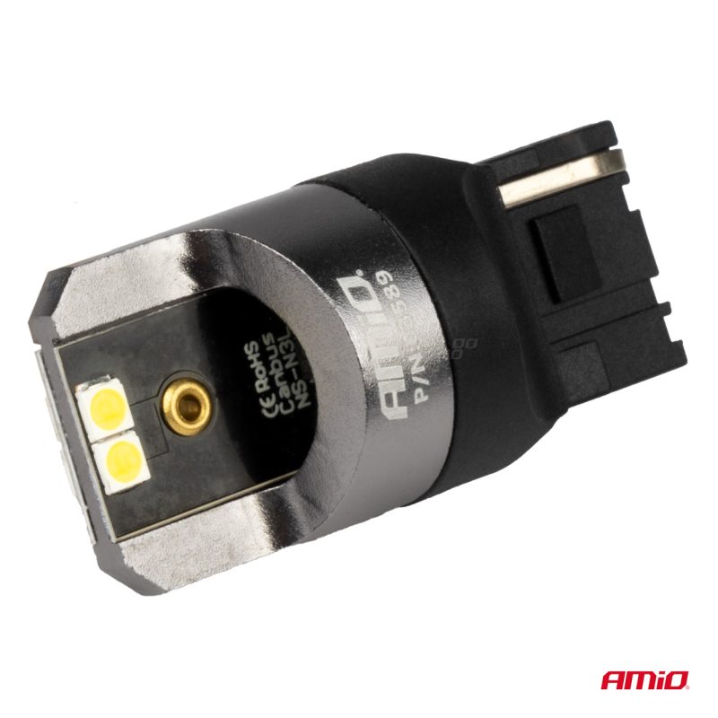 LED CANBUS PRO series 7440 W21W 4x3030 SMD White 12/24V CANBUS AMIO-03589 – Obrázok 3