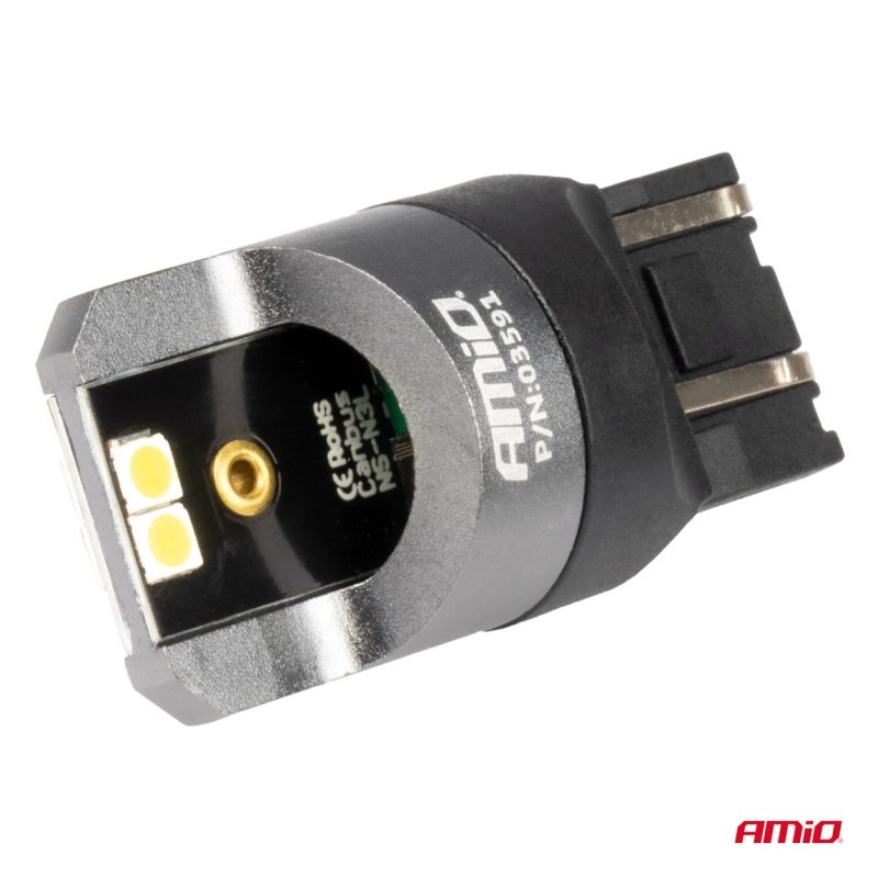 LED žiarovky CANBUS PRO series 7443 W21/5W 4x3030 SMD White 12/24V AMIO-03591 – Obrázok 3