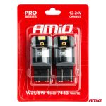 LED žiarovky CANBUS PRO series 7443 W21/5W 4x3030 SMD White 12/24V AMIO-03591 – Obrázok 4