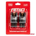 LED žiarovky CANBUS PRO series 7443 W21/5W 4x3030 SMD Red 12/24V AMIO-03592 – Obrázok 4