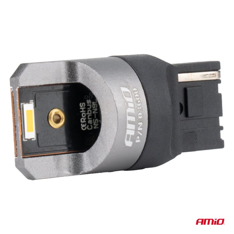 LED žiarovky FULL CANBUS PRO WY21W 2x1860 SMD amber 12V 24V AMIO-03600 – Obrázok 3