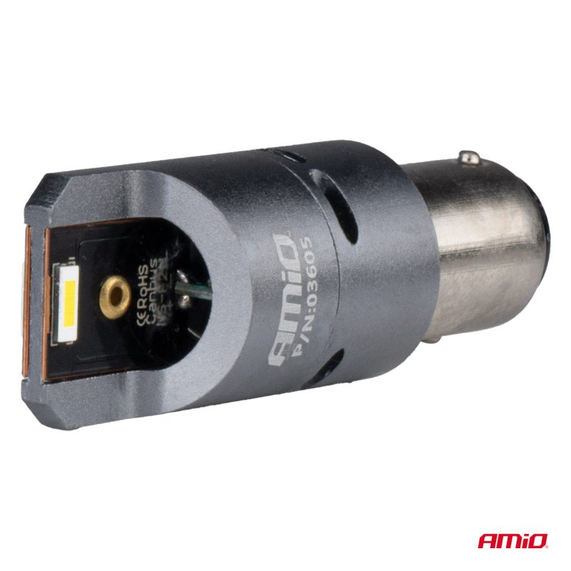 LED žiarovky FULL CANBUS PRO BAY15D P21/5W 2x1860SMD biele 12V 24V AMIO-03605 – Obrázok 3