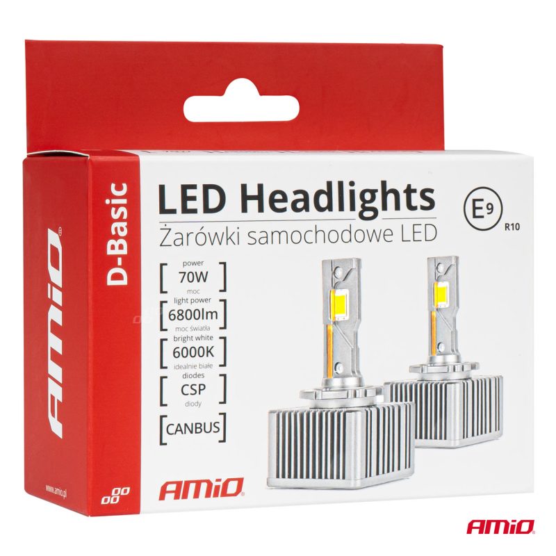 LED žiarovky hlavného svietenia D4S/D4R D-Basic Series AMiO-03629 – Obrázok 6
