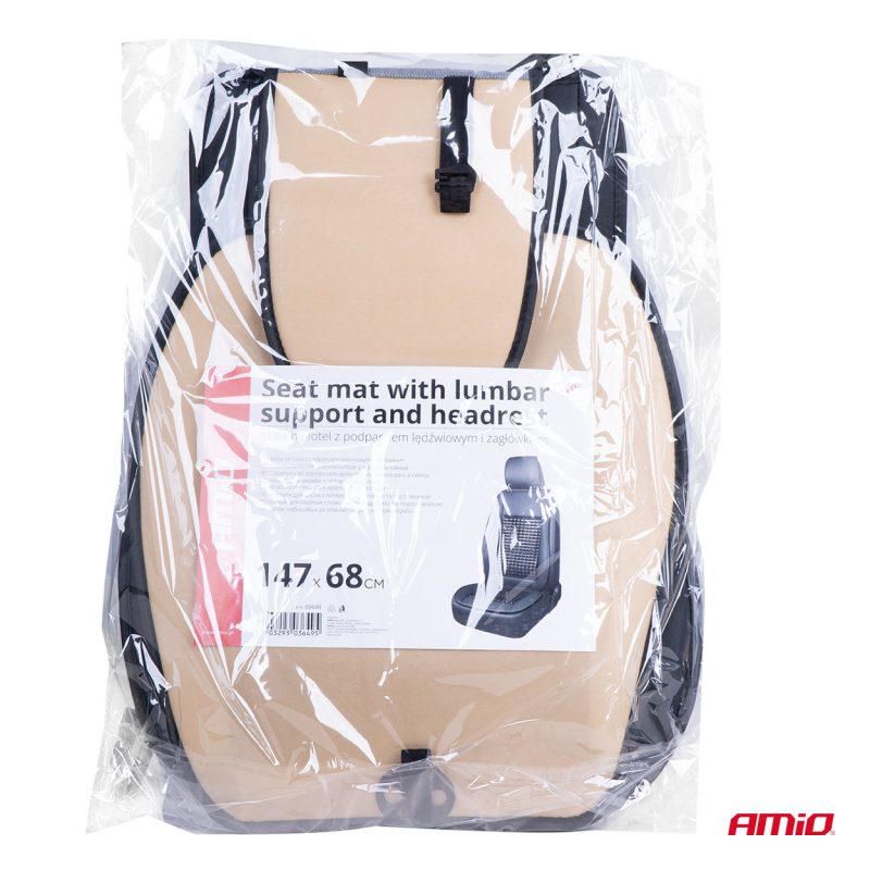 Podložka na sedadlo s opierkou hlavy a bedier AMIO-03649 – Obrázok 12