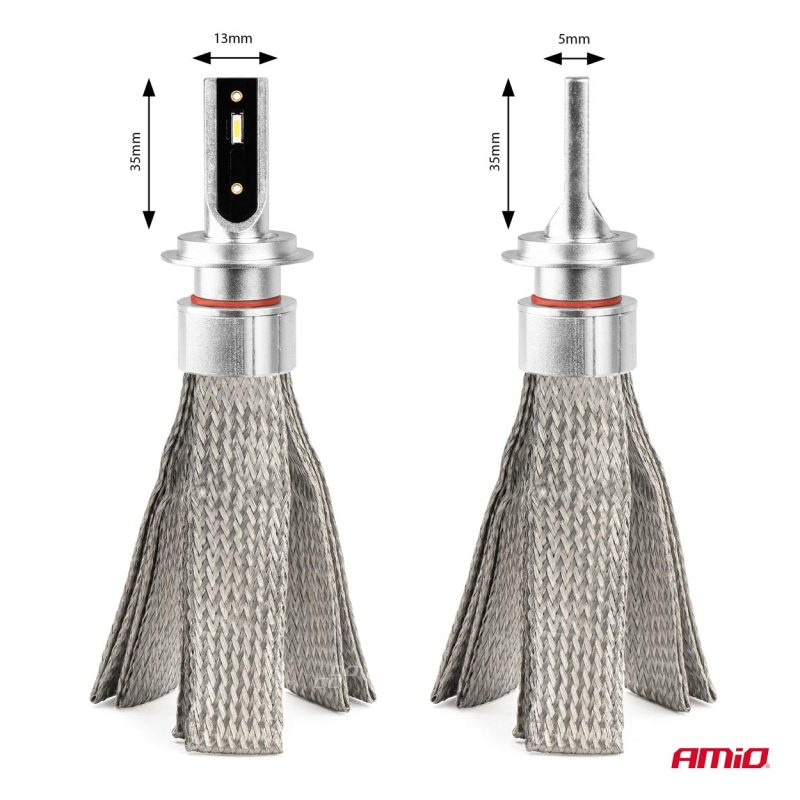 LED žiarovky hlavného svietenia FLEX+ H7 canbus 6000K 12V 24V AMIO-03659 – Obrázok 2
