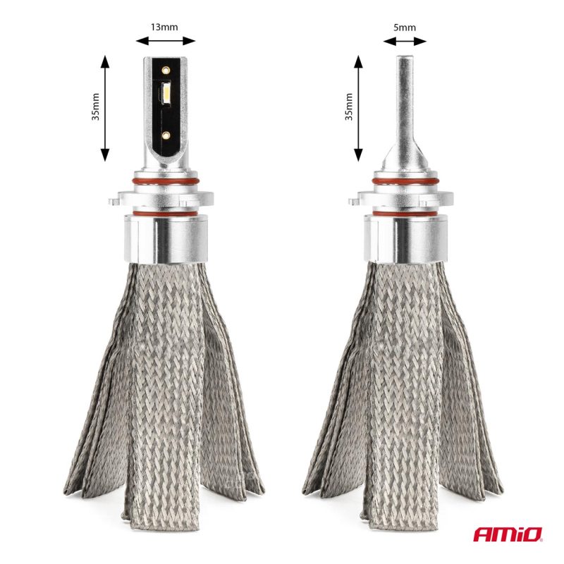 LED žiarovky hlavného svietenia FLEX+ HB4 canbus 6000K 12V 24V AMIO-03665 – Obrázok 2