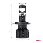 LED žiarovky hlavného svietenia H4 PL Lens séria AMiO-03667 – Obrázok 3