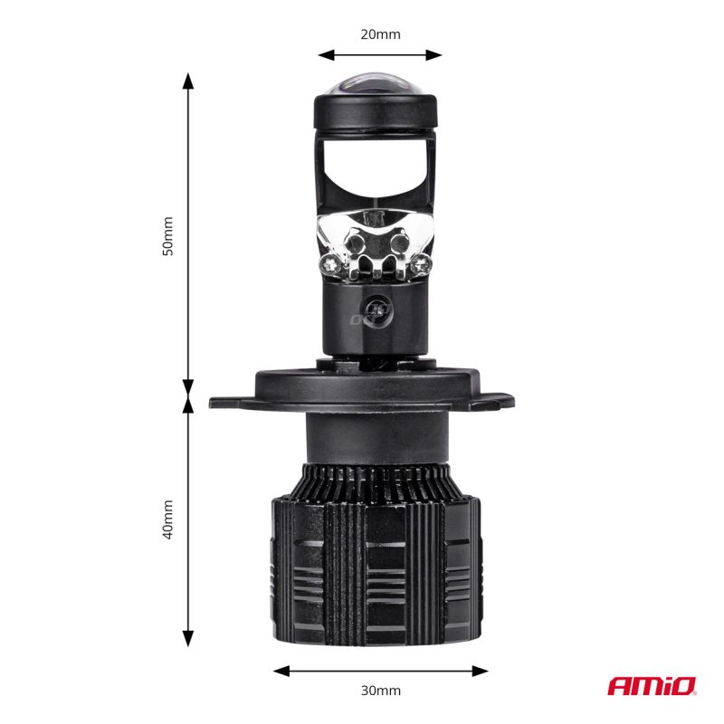 LED žiarovky hlavného svietenia H4 PL Lens séria AMiO-03667 – Obrázok 3
