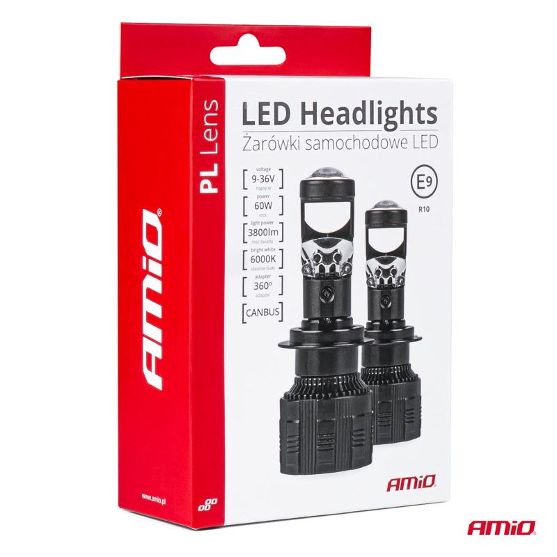 LED žiarovky hlavného svietenia H4 PL Lens séria AMiO-03667 – Obrázok 7