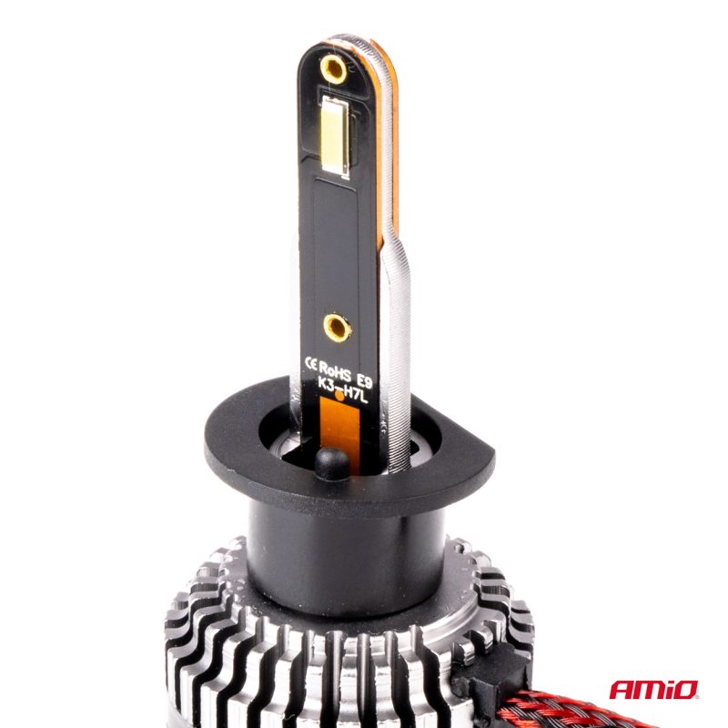 LED žiarovky hlavného svietenia K3 H1 12V 6000K canbus AMIO-03680 – Obrázok 3